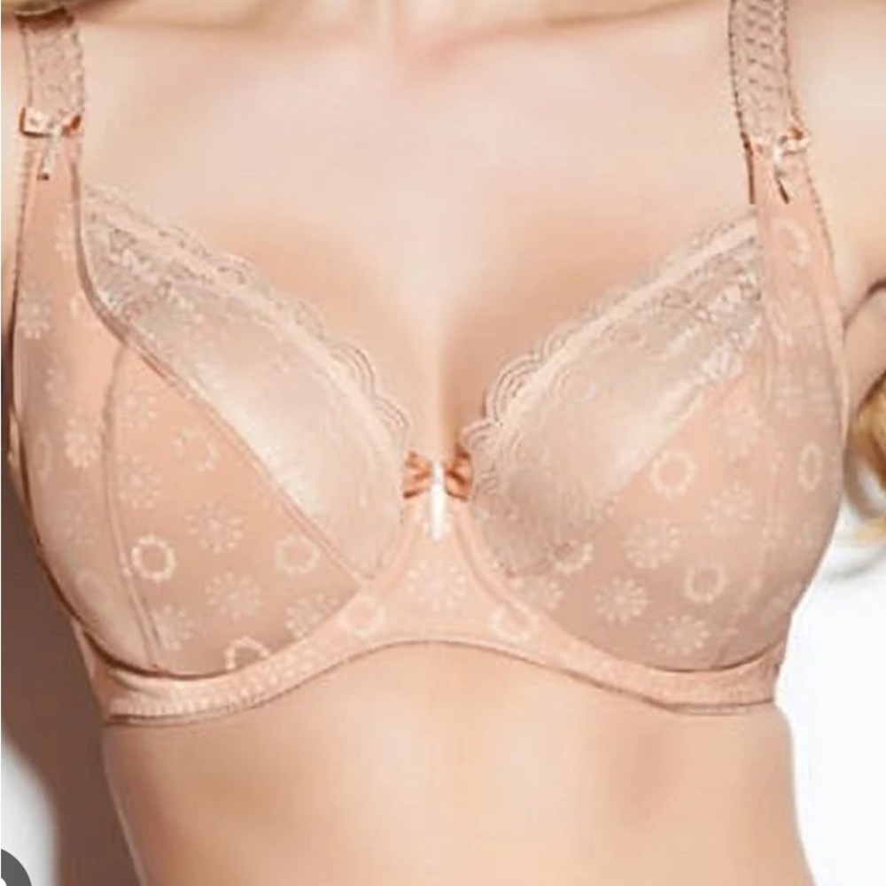 Freya Faye Balcony Floral Lace Tan Nuteral Bra